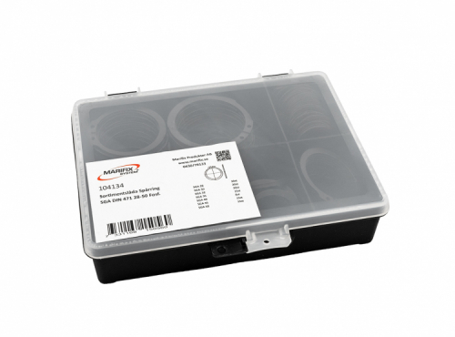 Sortimentslda Sprring SGA DIN 471 28-50 Fosf.123 delar i gruppen Fasteners / Prepackaged / Assortment box hos Marifix (104134var)