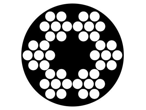 Vajer transp. PVC+fiberkrna1,3/2,3mm galv 6x7+FC  i gruppen Vajer, kedja, rep / Vajer / Vajer i fri lngd hos Marifix (W171113)