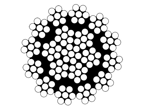 Rotationsfri vajer, 19 x 7 trdar, galv. (5 mm) i gruppen Vajer, kedja, rep / Vajer / Vajer i fri lngd hos Marifix (WR181005)