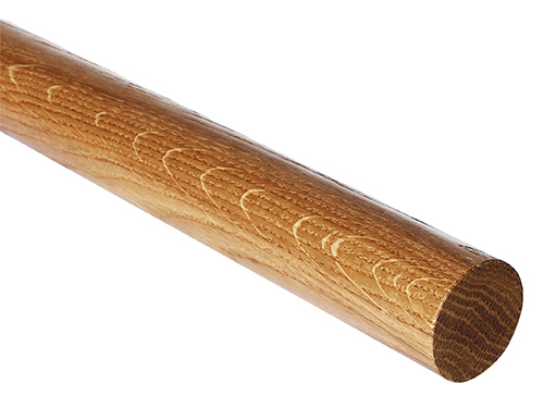 Ledstång i lackad ek med diameter 42,4 mm i gruppen Räckesdelar / Ledstång & toppbeslag / Ledstång i trä och stål hos Marifix (416H01)