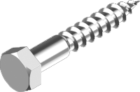 Fransk trskruv A4, DIN 571 (12 x 260 mm) i gruppen Skruv & nit / Skruv / Trskruv hos Marifix (571-4-12X260)