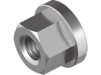 Sexkantsmutter med krage A4, DIN 6331 (6 mm) i gruppen Skruv & nit / vrig infstning / Mutter hos Marifix (6331-4-6)