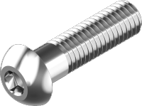 Insexskruv, kullrig A4, DIN 7380 (3 x 10 mm) i gruppen Skruv & nit / Skruv / Maskingngad skruv hos Marifix (7380-4-3X10)