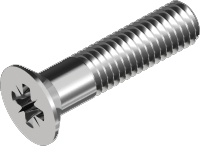 Maskinskruv, frsnkt PZ A4, DIN 965 (4 x 22 mm) i gruppen Skruv & nit / Skruv / Maskingngad skruv hos Marifix (965-4-4X22Z)