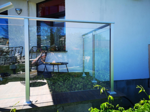 Stolpe fr glasrcke Aluminium 50x50 Hjd 1100mm i gruppen  hos  (ABC230)