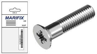 DIN 965 Maskinskruv, frsnkt pozidriv A4 (5 x 25 mm, 10-pack) i gruppen Skruv & nit / Frdigpackat / Psfrpackade produkter hos Marifix (00965-4-5X25Z)