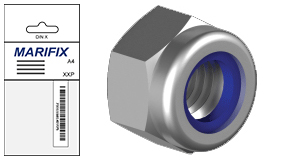 Lsmutter A4, DIN 985 (pse) i gruppen Skruv & nit / Frdigpackat / Psfrpackade produkter hos Marifix (CO12-23)