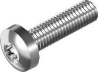 Maskingngad skruv, kullrig torx A4, DIN 9460 (5 x 16 mm) i gruppen Skruv & nit / Frdigpackat / Skruv fr rcken  hos Marifix (9460-4-5X16E)