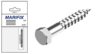 Trskruv A4, DIN 571 (pse)